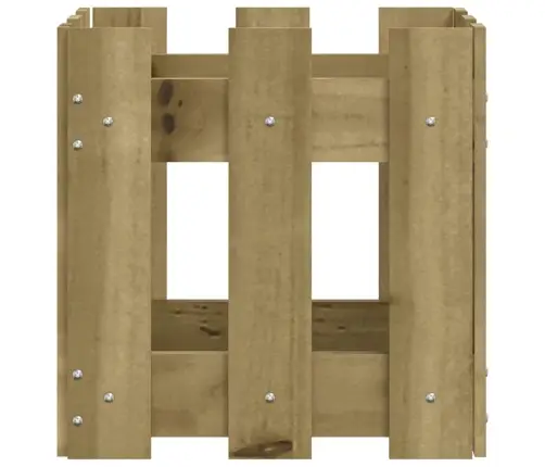 Dārza Puķu Kaste, Žoga Dizains, 30X30X30 Cm, Impregnēta Priede Vidaxl