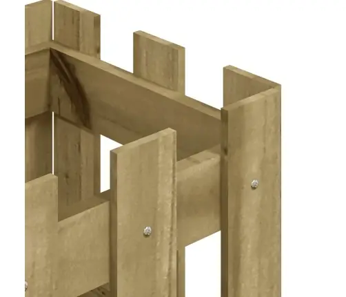 Dārza Puķu Kaste, Žoga Dizains, 30X30X30 Cm, Impregnēta Priede Vidaxl