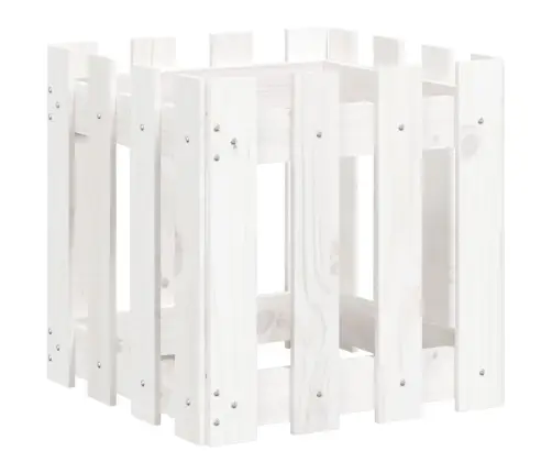 Dārza Puķu Kaste, Žoga Dizains, 40X40X40 Cm, Priedes Masīvkoks Vidaxl