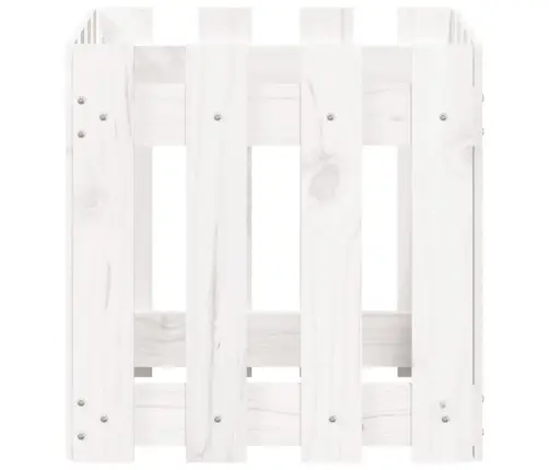 Dārza Puķu Kaste, Žoga Dizains, 40X40X40 Cm, Priedes Masīvkoks Vidaxl