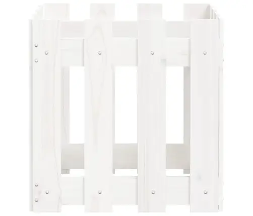 Dārza Puķu Kaste, Žoga Dizains, 40X40X40 Cm, Priedes Masīvkoks Vidaxl