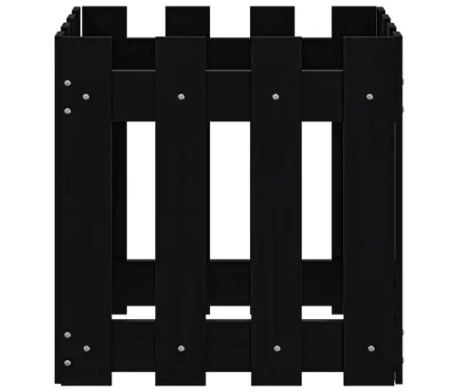 Sodo Lovelis, Juodas, 40X40X40cm Pušis, Tvorelės Dizaino