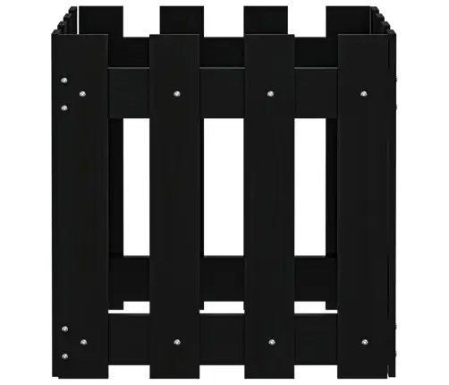 Sodo Lovelis, Juodas, 40X40X40cm Pušis, Tvorelės Dizaino