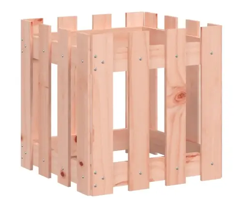 Dārza Puķu Kaste, Žoga Dizains, 40X40X40 Cm, Duglasa Masīvkoks Vidaxl