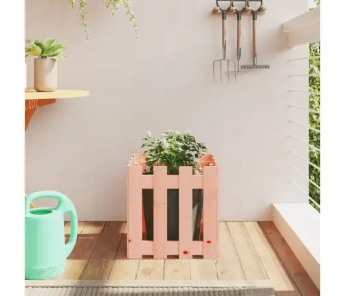 Dārza Puķu Kaste, Žoga Dizains, 40X40X40 Cm, Duglasa Masīvkoks Vidaxl