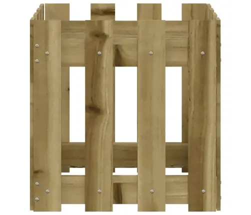 Dārza Puķu Kaste, Žoga Dizains, 40X40X40 Cm, Impregnēta Priede Vidaxl