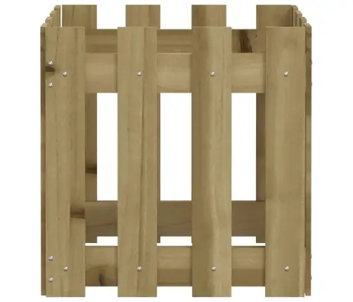 Dārza Puķu Kaste, Žoga Dizains, 40X40X40 Cm, Impregnēta Priede Vidaxl