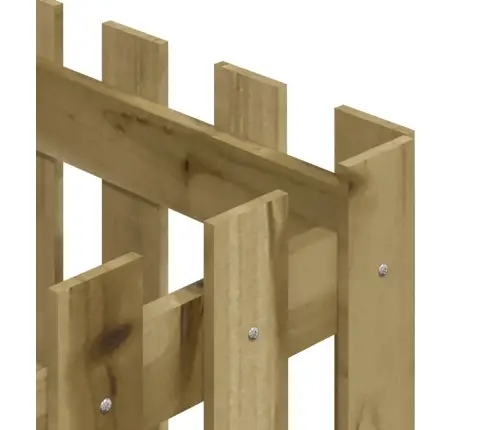 Dārza Puķu Kaste, Žoga Dizains, 40X40X40 Cm, Impregnēta Priede Vidaxl