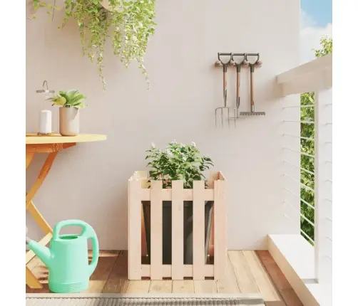 Sodo Lovelis, 50X50X50cm Pušies Masyvas, Tvorelės Dizaino