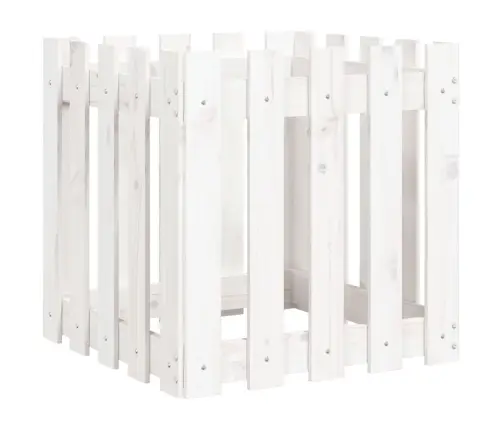 Dārza Puķu Kaste, Žoga Dizains, 50X50X50 Cm, Priedes Masīvkoks Vidaxl