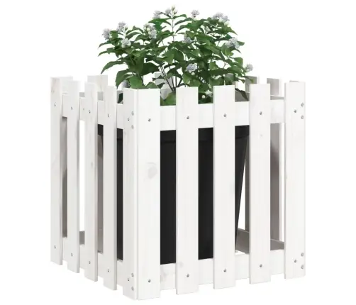 Dārza Puķu Kaste, Žoga Dizains, 50X50X50 Cm, Priedes Masīvkoks Vidaxl