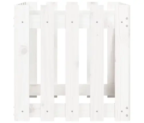 Dārza Puķu Kaste, Žoga Dizains, 50X50X50 Cm, Priedes Masīvkoks Vidaxl