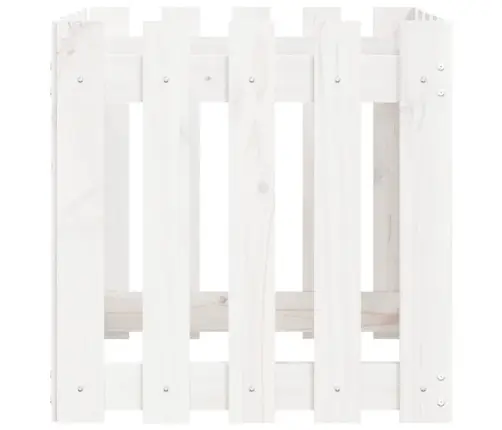 Dārza Puķu Kaste, Žoga Dizains, 50X50X50 Cm, Priedes Masīvkoks Vidaxl