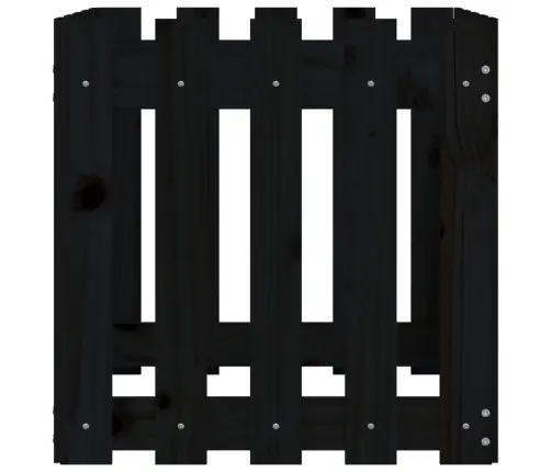 Sodo Lovelis, Juodas, 50X50X50cm Pušis, Tvorelės Dizaino