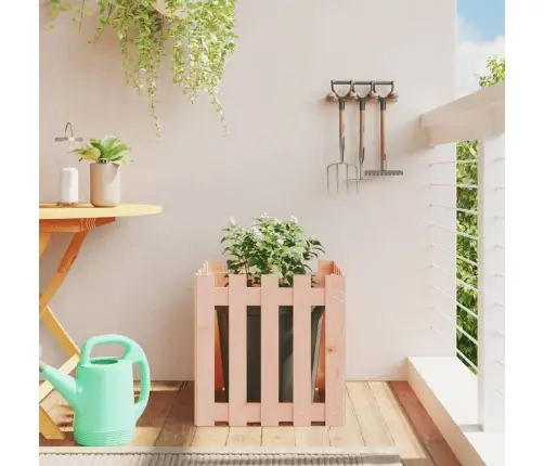 Dārza Puķu Kaste, Žoga Dizains, 50X50X50 Cm, Duglasa Masīvkoks Vidaxl