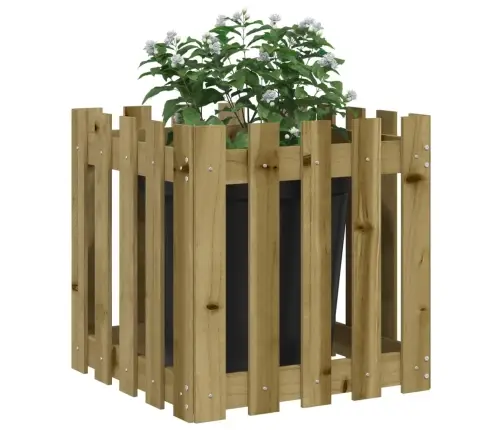 Dārza Puķu Kaste, Žoga Dizains, 50X50X50 Cm, Impregnēta Priede Vidaxl