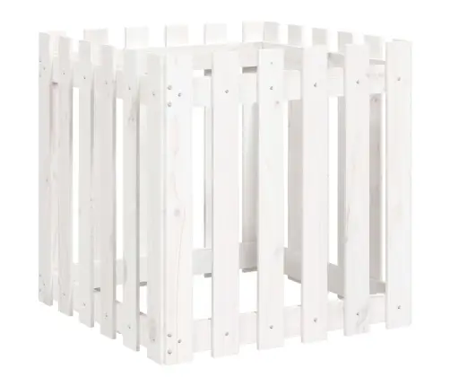 Dārza Puķu Kaste, Žoga Dizains, 60X60X60 Cm, Priedes Masīvkoks Vidaxl