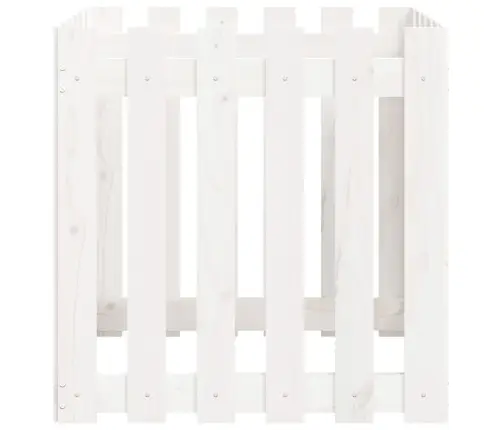 Dārza Puķu Kaste, Žoga Dizains, 60X60X60 Cm, Priedes Masīvkoks Vidaxl