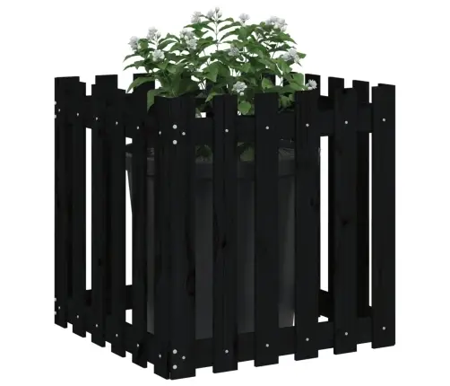 Dārza Puķu Kaste, Žoga Dizains, 60X60X60 Cm, Priedes Masīvkoks Vidaxl