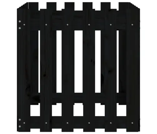 Dārza Puķu Kaste, Žoga Dizains, 60X60X60 Cm, Priedes Masīvkoks Vidaxl