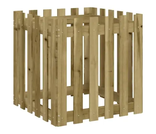 Sodo Lovelis, 60X60X60cm Impregnuota Pušis, Tvorelės Dizaino