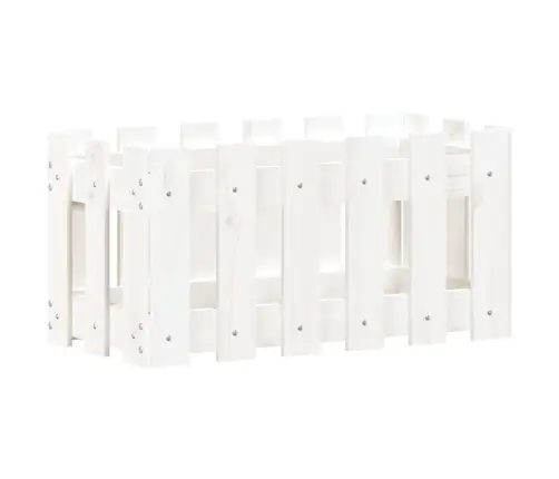 Dārza Puķu Kaste, Žoga Dizains, 60X30X30 Cm, Priedes Masīvkoks Vidaxl