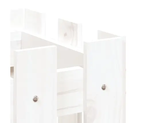 Dārza Puķu Kaste, Žoga Dizains, 60X30X30 Cm, Priedes Masīvkoks Vidaxl