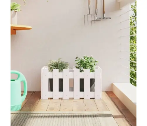 Dārza Puķu Kaste, Žoga Dizains, 60X30X30 Cm, Priedes Masīvkoks Vidaxl