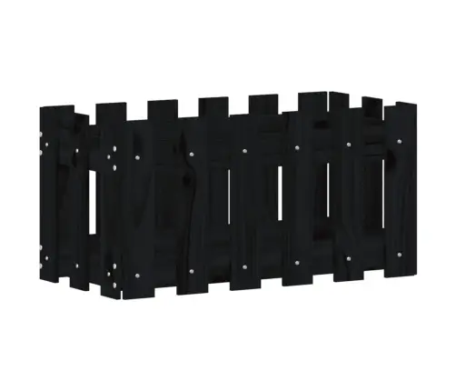 Dārza Puķu Kaste, Žoga Dizains, 60X30X30 Cm, Priedes Masīvkoks Vidaxl