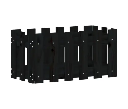 Dārza Puķu Kaste, Žoga Dizains, 60X30X30 Cm, Priedes Masīvkoks Vidaxl