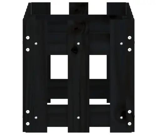 Dārza Puķu Kaste, Žoga Dizains, 60X30X30 Cm, Priedes Masīvkoks Vidaxl