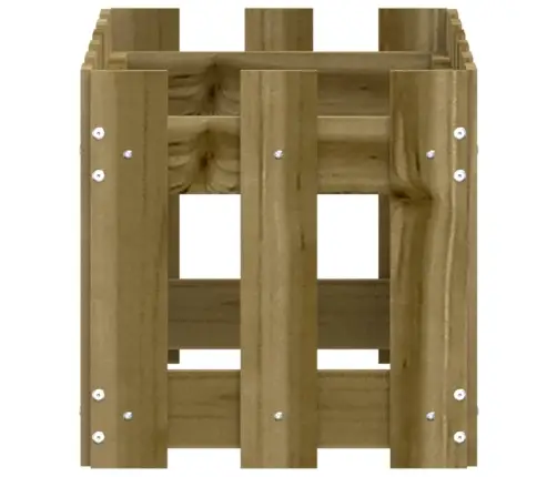 Dārza Puķu Kaste, Žoga Dizains, 60X30X30 Cm, Impregnēta Priede Vidaxl