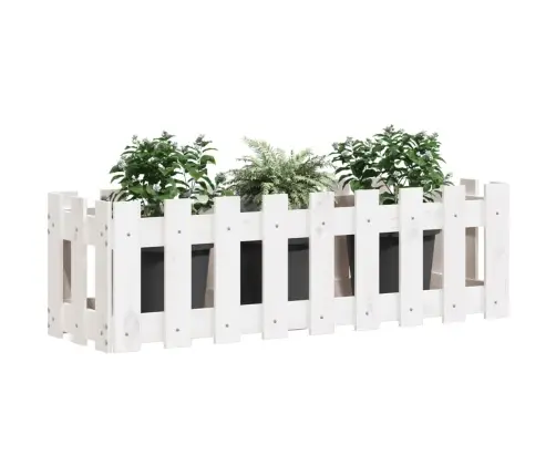 Dārza Puķu Kaste, Žoga Dizains, 100X30X30 Cm, Priedes Masīvkoks Vidaxl