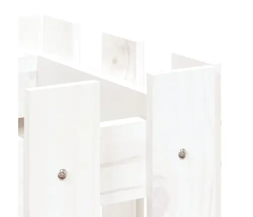 Dārza Puķu Kaste, Žoga Dizains, 100X30X30 Cm, Priedes Masīvkoks Vidaxl