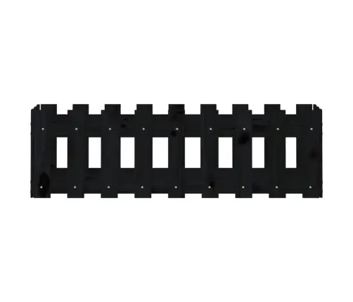 Sodo Lovelis, Juodas, 100X30X30cm Pušis, Tvorelės Dizaino