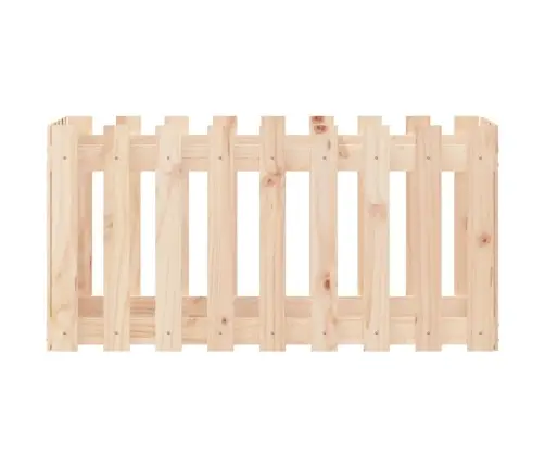 Dārza Puķu Kaste, Žoga Dizains, 100X50X50 Cm, Priedes Masīvkoks Vidaxl