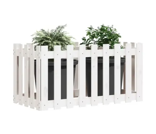 Aia Disainiga Kõrgendatud Taimelava, Valge, 100X50X50 cm Mänd