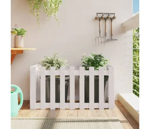 Aia Disainiga Kõrgendatud Taimelava, Valge, 100X50X50 cm Mänd