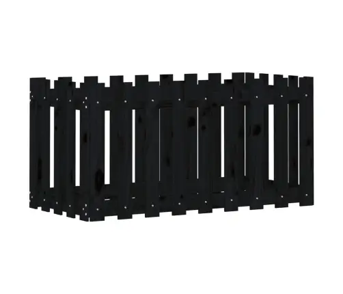 Dārza Puķu Kaste, Žoga Dizains, 100X50X50 Cm, Priedes Masīvkoks Vidaxl