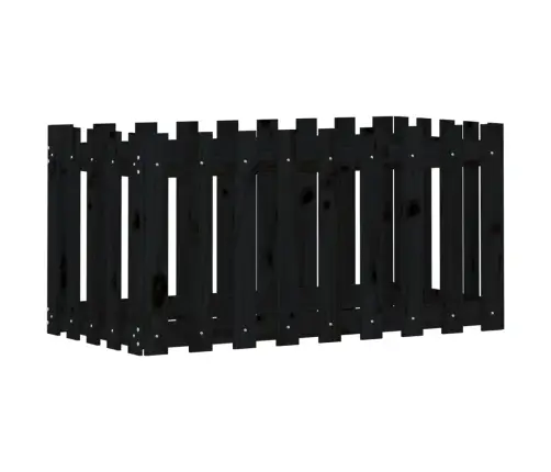 Dārza Puķu Kaste, Žoga Dizains, 100X50X50 Cm, Priedes Masīvkoks Vidaxl