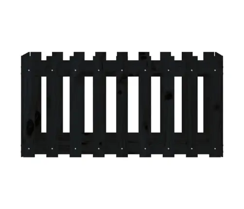 Dārza Puķu Kaste, Žoga Dizains, 100X50X50 Cm, Priedes Masīvkoks Vidaxl