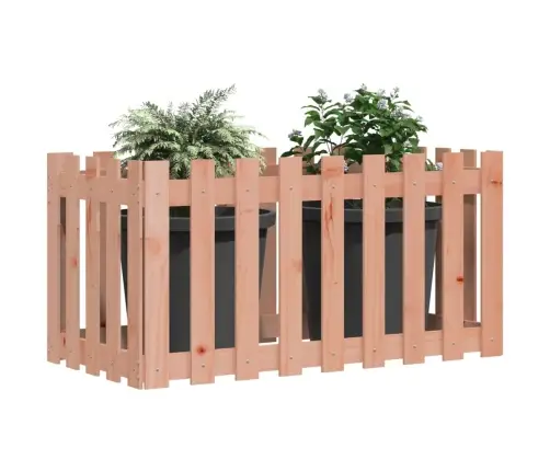 Dārza Puķu Kaste, Žoga Dizains, 100X50X50 Cm, Egles Masīvkoks Vidaxl