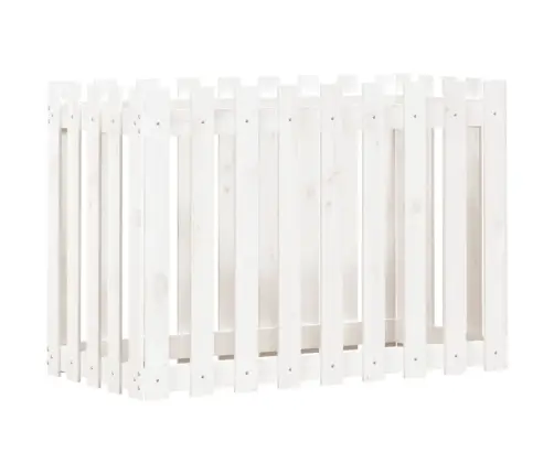 Dārza Puķu Kaste, Žoga Dizains, 100X50X70 Cm, Priedes Masīvkoks Vidaxl