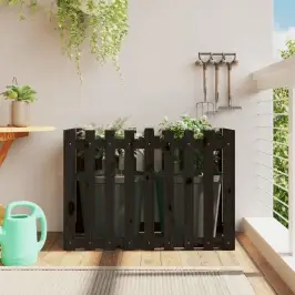 Dārza Puķu Kaste, Žoga Dizains, 100X50X70 Cm, Priedes Masīvkoks Vidaxl