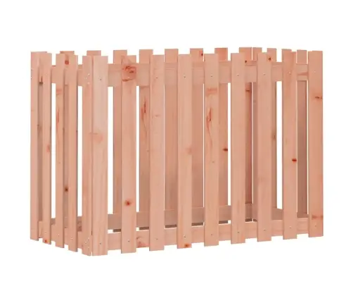 Dārza Puķu Kaste, Žoga Dizains, 100X50X70 Cm, Egles Masīvkoks Vidaxl