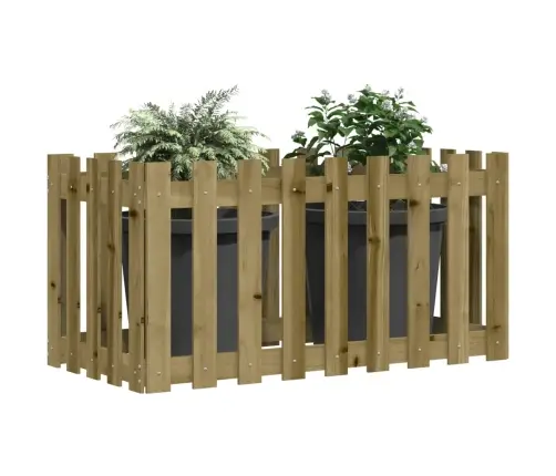 Sodo Lovelis, 100X50X70cm Impregnuota Pušis, Tvorelės Dizaino