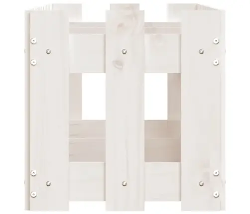 Dārza Puķu Kaste, Žoga Dizains, 150X30X30 Cm, Priedes Masīvkoks Vidaxl