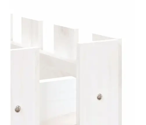 Dārza Puķu Kaste, Žoga Dizains, 150X30X30 Cm, Priedes Masīvkoks Vidaxl