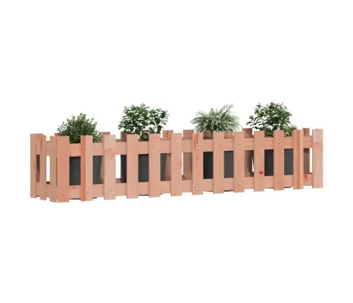 Dārza Puķu Kaste, Žoga Dizains, 150X30X30 Cm, Egles Masīvkoks Vidaxl