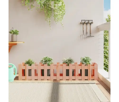 Dārza Puķu Kaste, Žoga Dizains, 150X30X30 Cm, Egles Masīvkoks Vidaxl